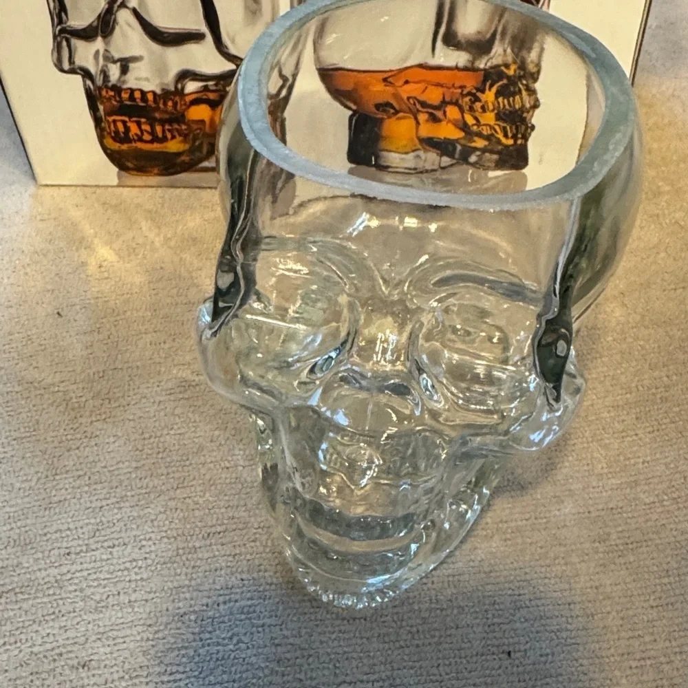 Skeller Crystal Skull Glasses Set